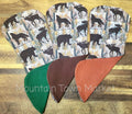 Forest Animal Baby Burp Cloth set of 3