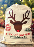 Rudolph Express Customizable Santa Sack
