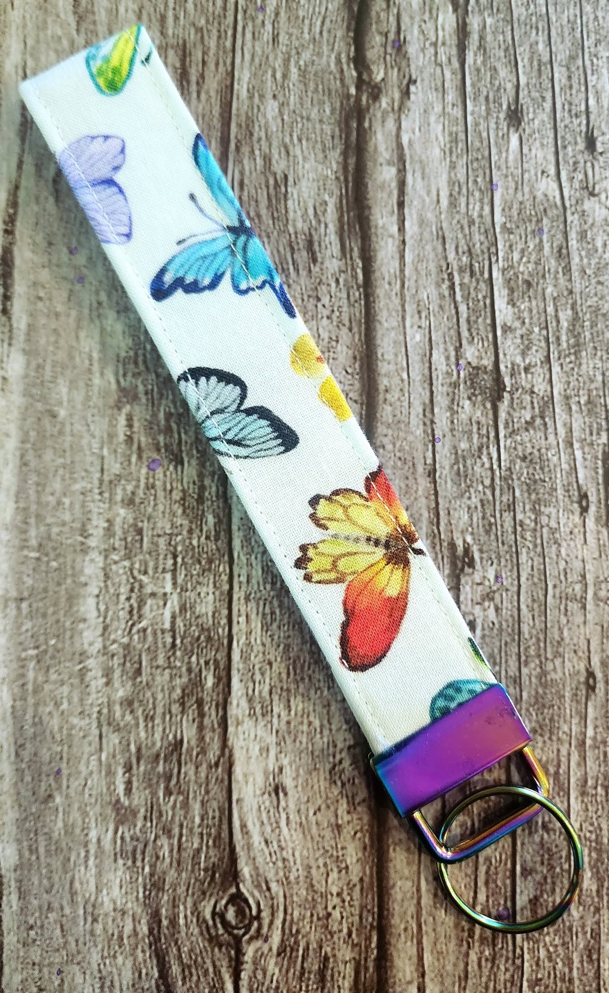 Butterfly Keychain Wristlet