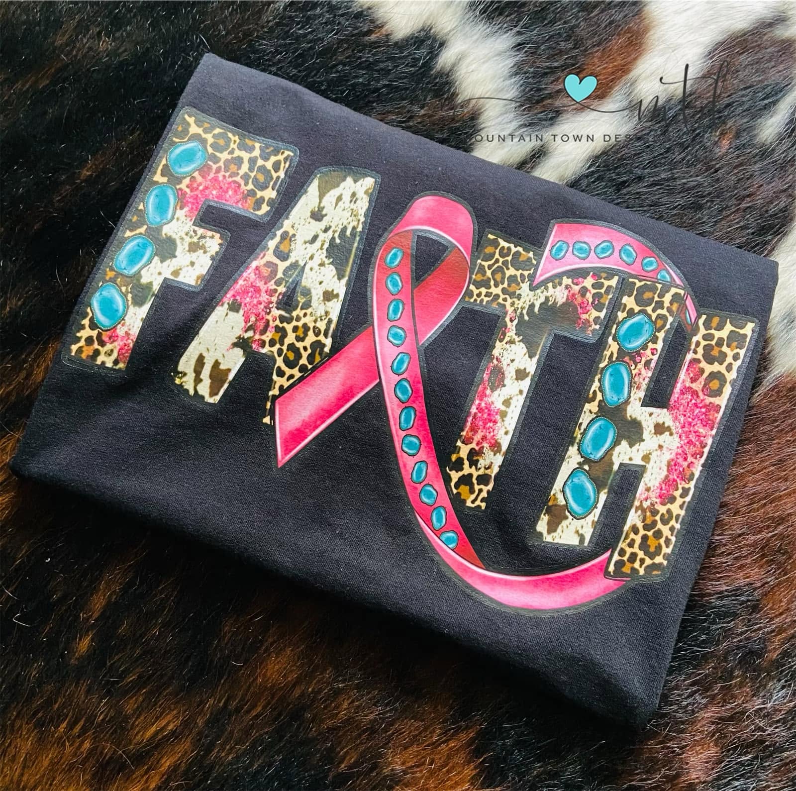 Pink Ribbon Faith Shirt - Size Large