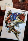 Patriotic Fish Shirt - Size XL
