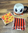 Pumpkin Rag Coaster Set of 4