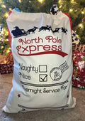 North Pole Express Customizable Santa Sack