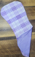 Baby Burp Cloth Purple Plaid