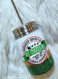 Reindeer Brewed Hot Chocolate Glitter Epoxied Tumbler 14oz