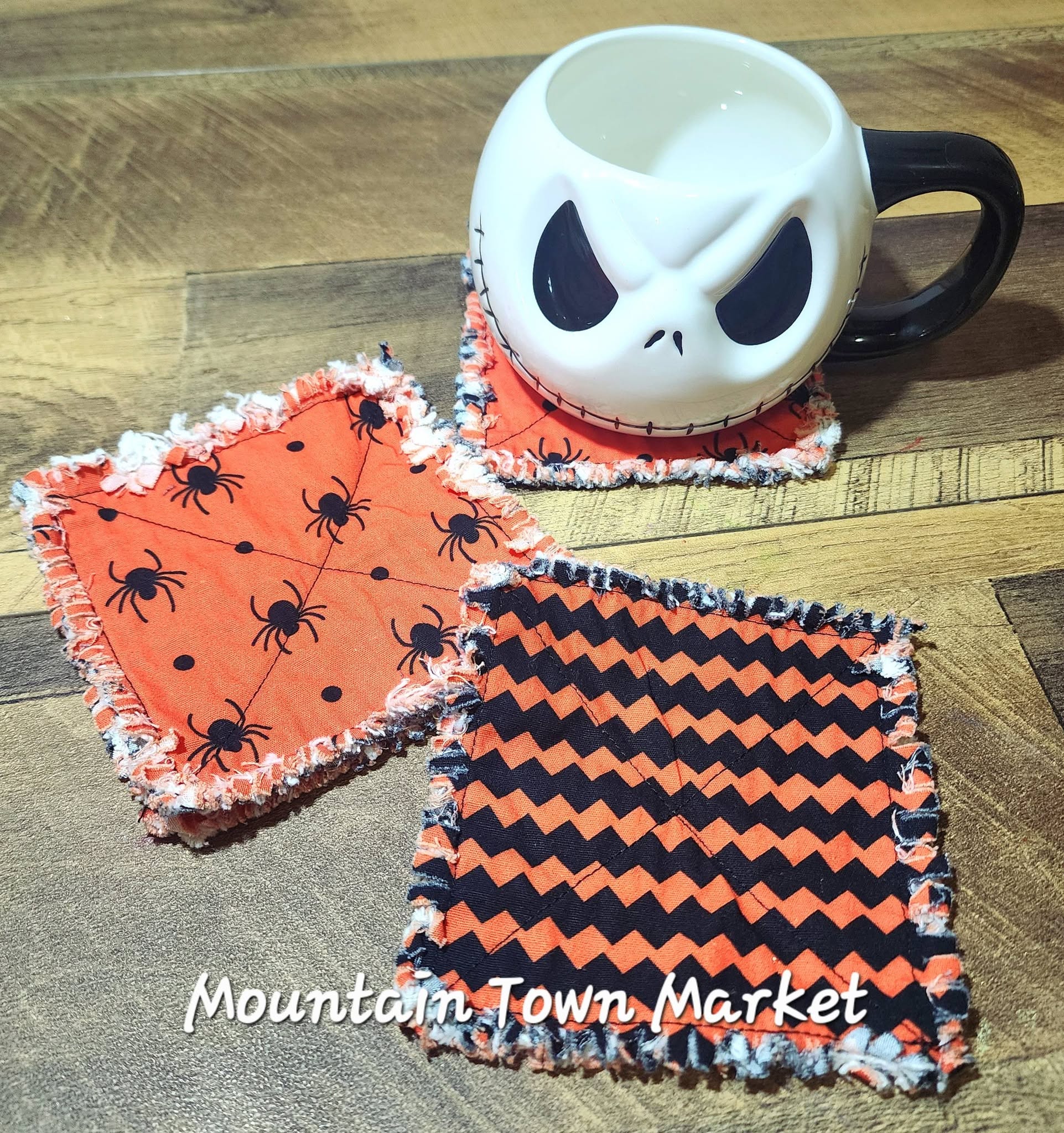 Spider Rag Coaster Set of 4