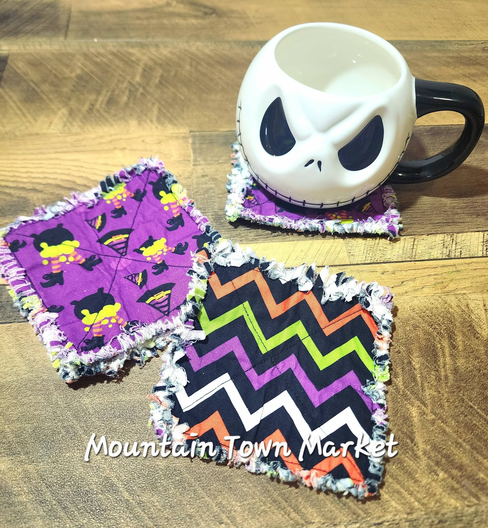 Witch Rag Coaster Set of 4